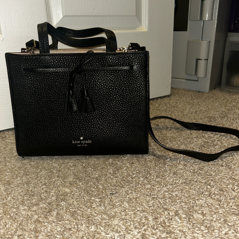 Kate Spade Black Leather Crossbody Bag